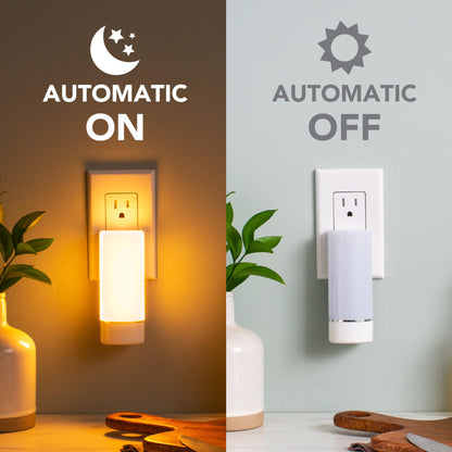 Skorter | Sunbeam 3-Pack Emergency Lights for the Night, Motion Sensor, Rechargeable LED, Twilight to Dawn, Multiple Choices