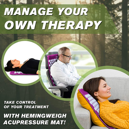 Skorter | Acupressure Pain Relief Massage Mat And Pillow Set