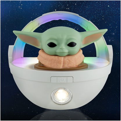 Skorter | Star Wars Baby Yoda Night Light - Color Changing Led Grogu Floating Bearer For Bed and Wall