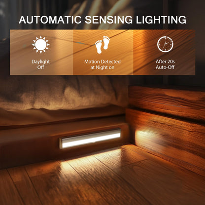 Skorter | Hokoiln 10 LED Motion Sensor Wardrobe Light - Battery Operated Stick-On Night Light Bar, 6 Pack
