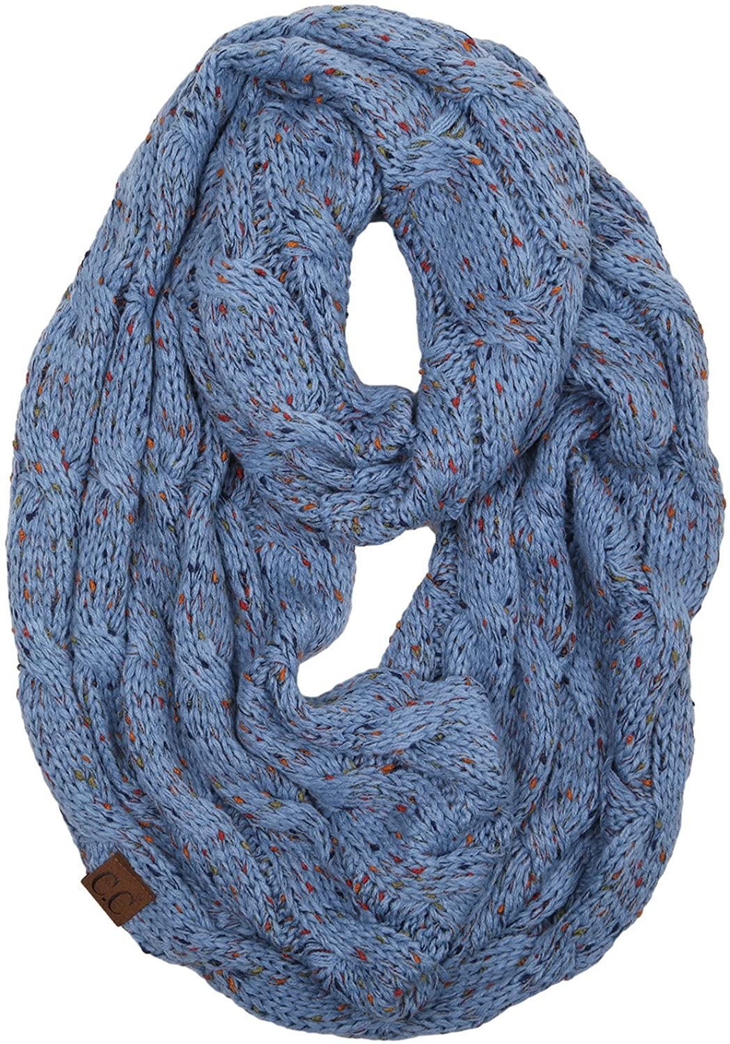 Skorter | Funky Junque’s Beanies Matching Ribbed Winter Warm Cable Knit Infinity Scarf