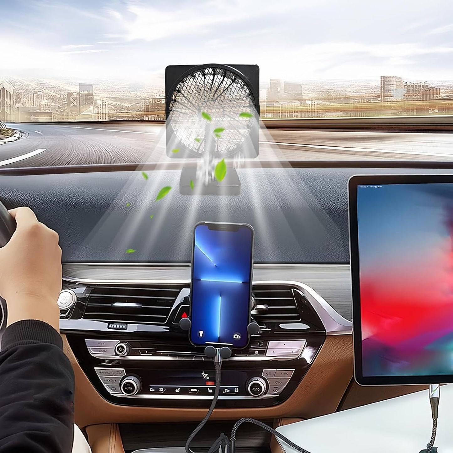 Skorter | 12V USB Air Circulator Car AC Cooling Fan with 360° Rotation (1+1 FREE) – Aurovent