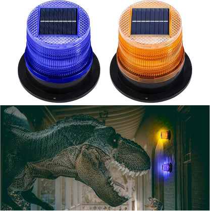 Skorter | Solar-Powered Amber & Blue Magnetic Strobe Lights Set – Liora