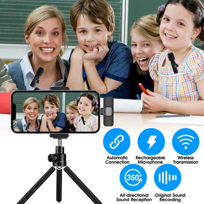 Skorter | 2-Pack wireless microphone for iPhone iPad