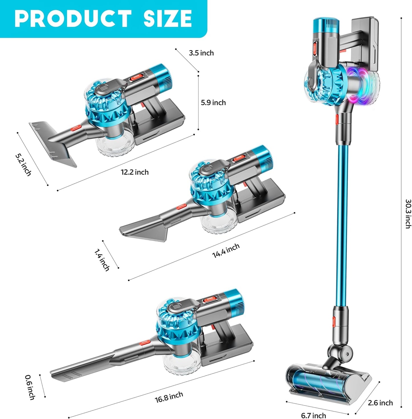 Skorter | 4-in-1 Kids Vacuum Cleaner | Real Working Toy Vacuum with Lights & Sounds