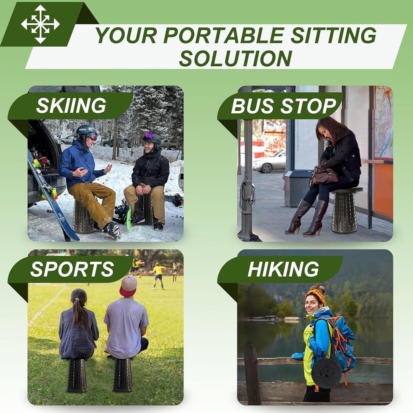 Skorter | Collapsible Stool with Cushion – SitMax