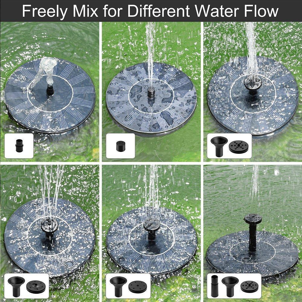 skorter | Solar fountain pump circular garden solar-powered water pump