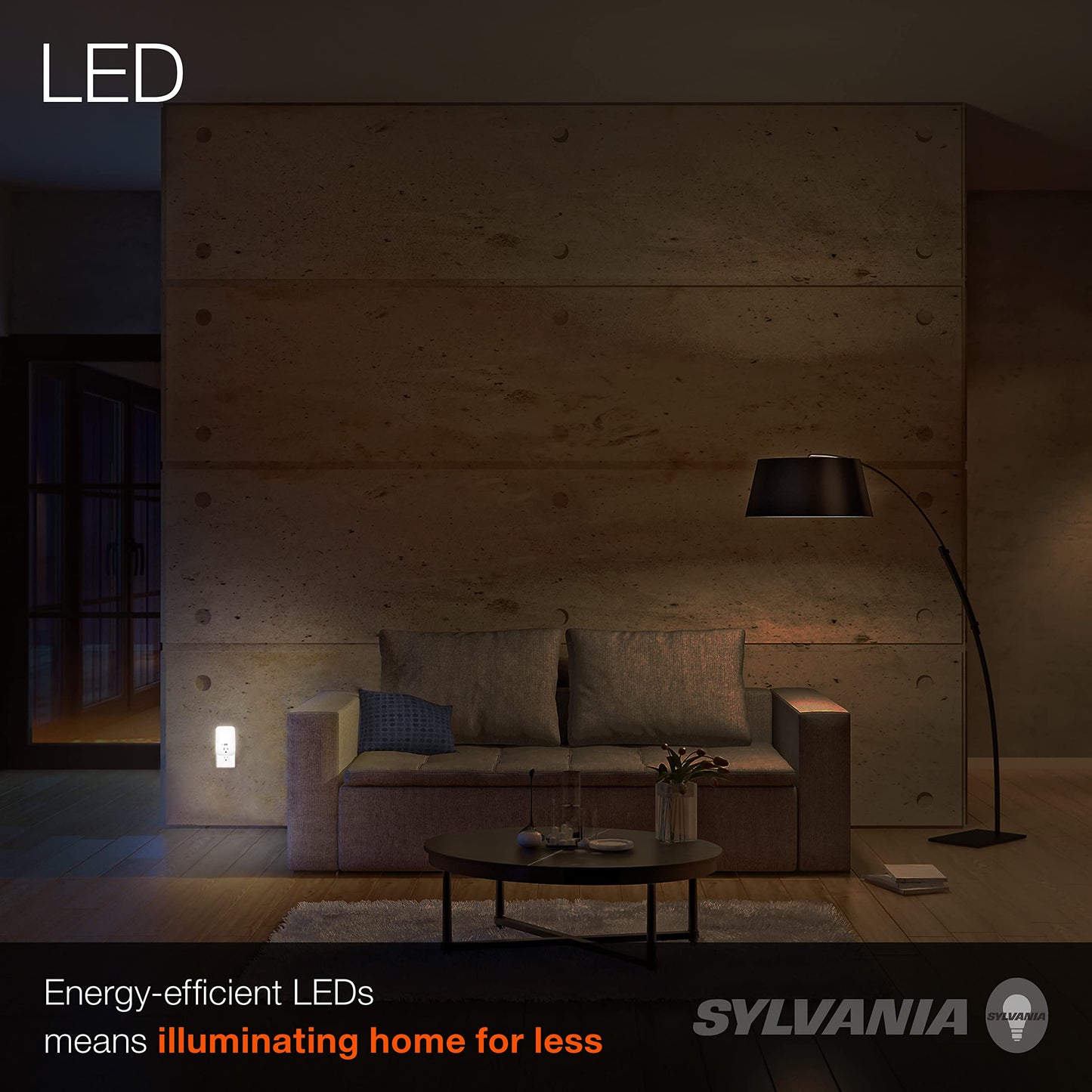 Skorter | Sylvania Led Night Light With Usb Port, 3-Color Options, 3000K, 5 Lumen, Cold White