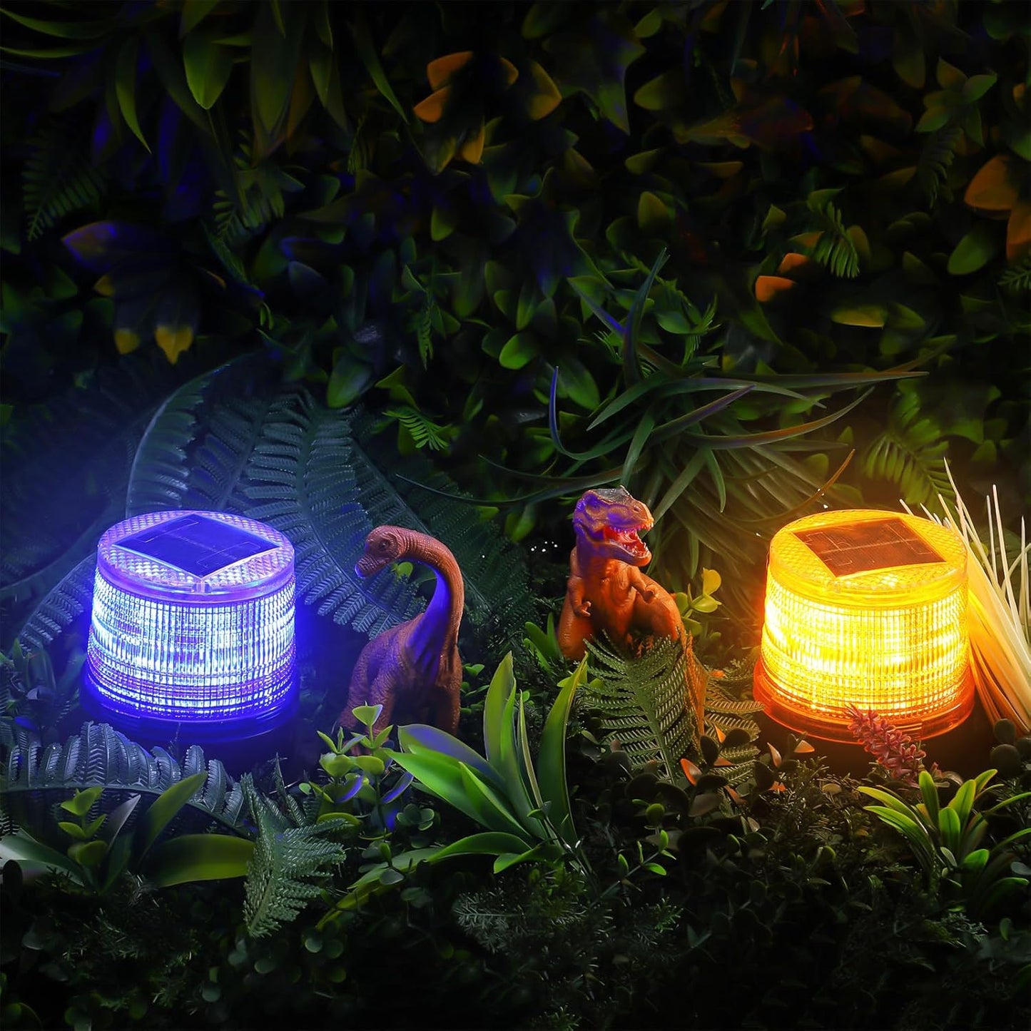 Skorter | Solar-Powered Amber & Blue Magnetic Strobe Lights Set – Liora