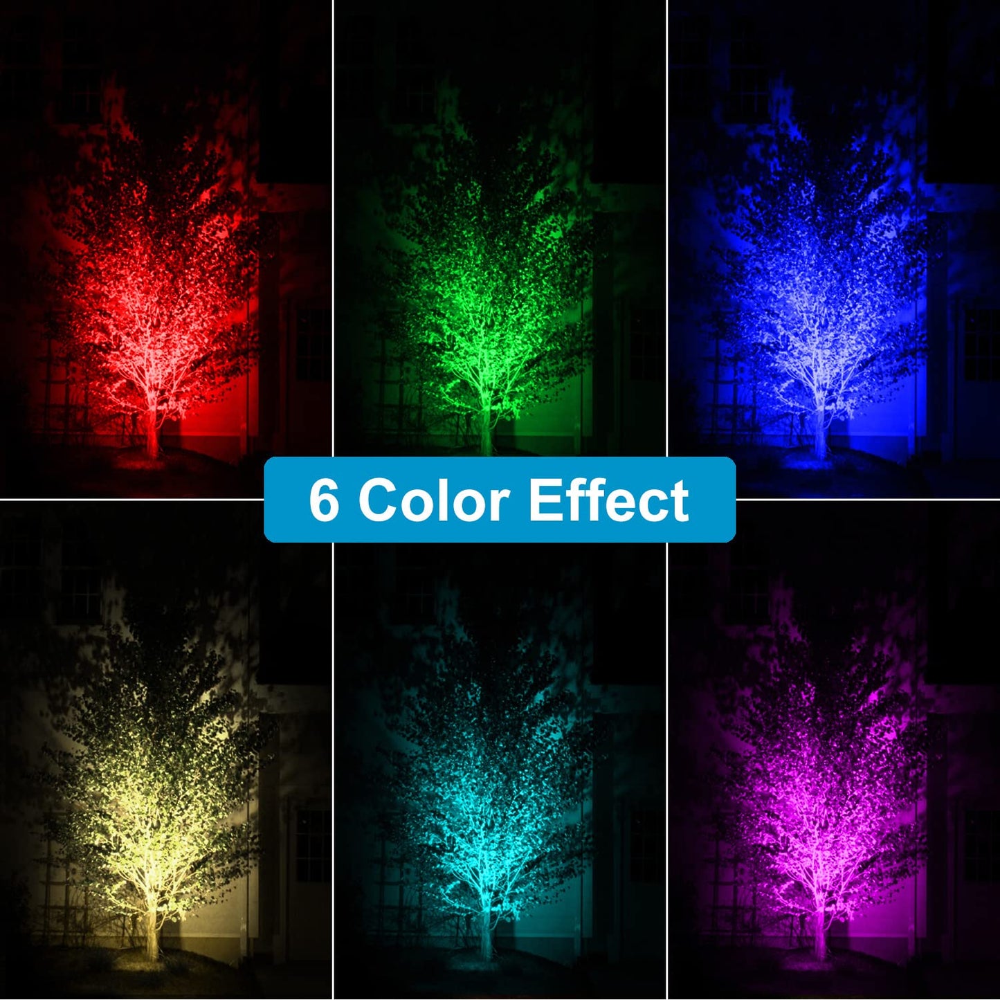 Skorter | T-Sun Sun Source Spotlight - 5 RGB LED Underwater Lights, IP68 Waterproof for Garden & Aquarium