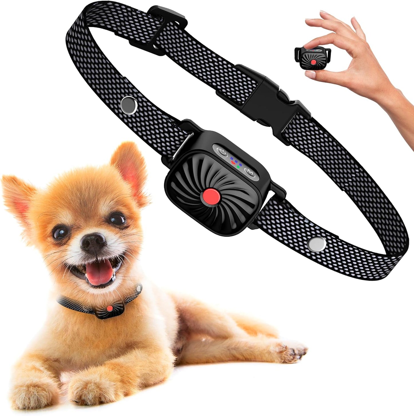 Skorter | Adjustable Anti Bark Collar for Dogs | Humane, Comfortable & Effective Bark Control Device for Small to Large Breeds
