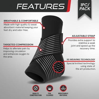 Skorter | Ankle support for sprained joint, plantar fasciitis relief, Achilles tendonitis