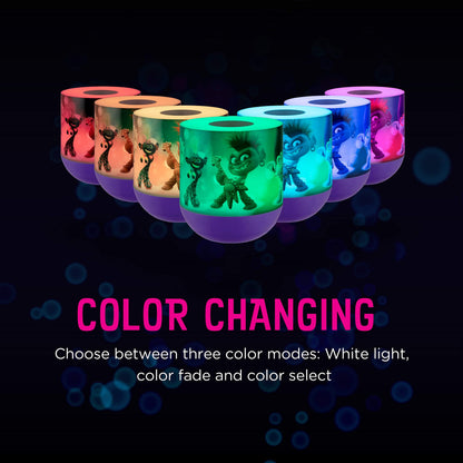 Skorter | Dreamworks Trolls World Tour LED Night Light, Dimmable RGB, Touch Sensor - Children's Room Decor