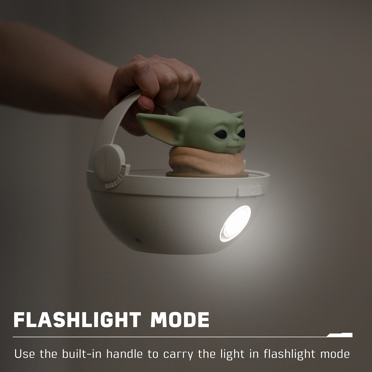 Skorter | Star Wars Baby Yoda Night Light - Color Changing Led Grogu Floating Bearer For Bed and Wall