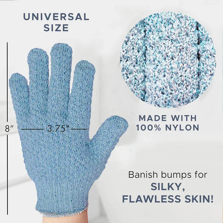 Skorter | Exfoliating Bath Gloves – Set of 2