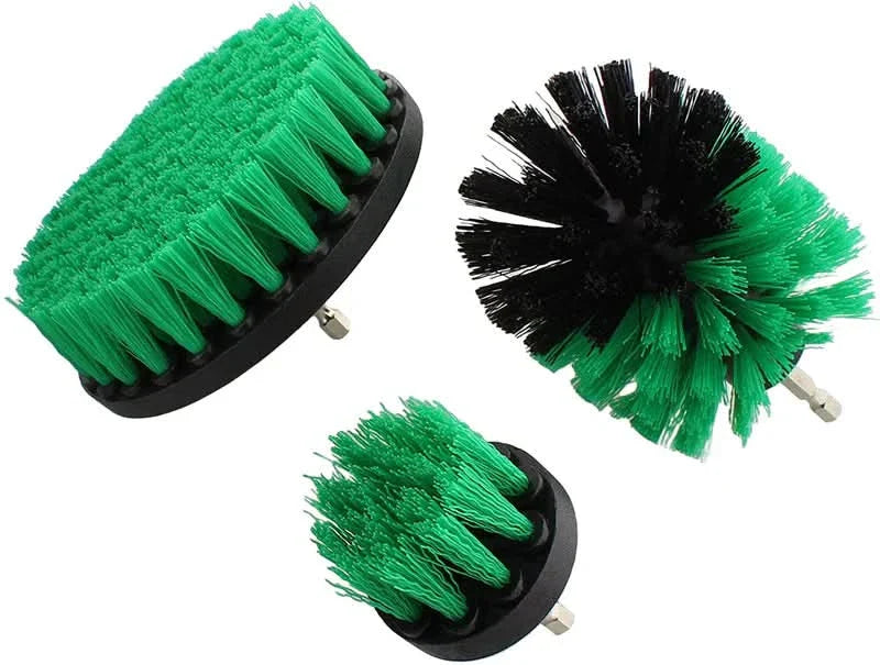 Skorter | 3-Piece Drill Brush Cleaning Attachment Set