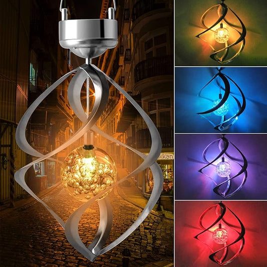 Skorter | LED Solar Wind Chime with Color Change – Decorative Garden Lighting for Outdoor Use