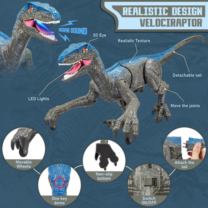 Skorter | RaptorMove – Remote Control Dinosaur Toy with Sound, LED and Realistic Movements