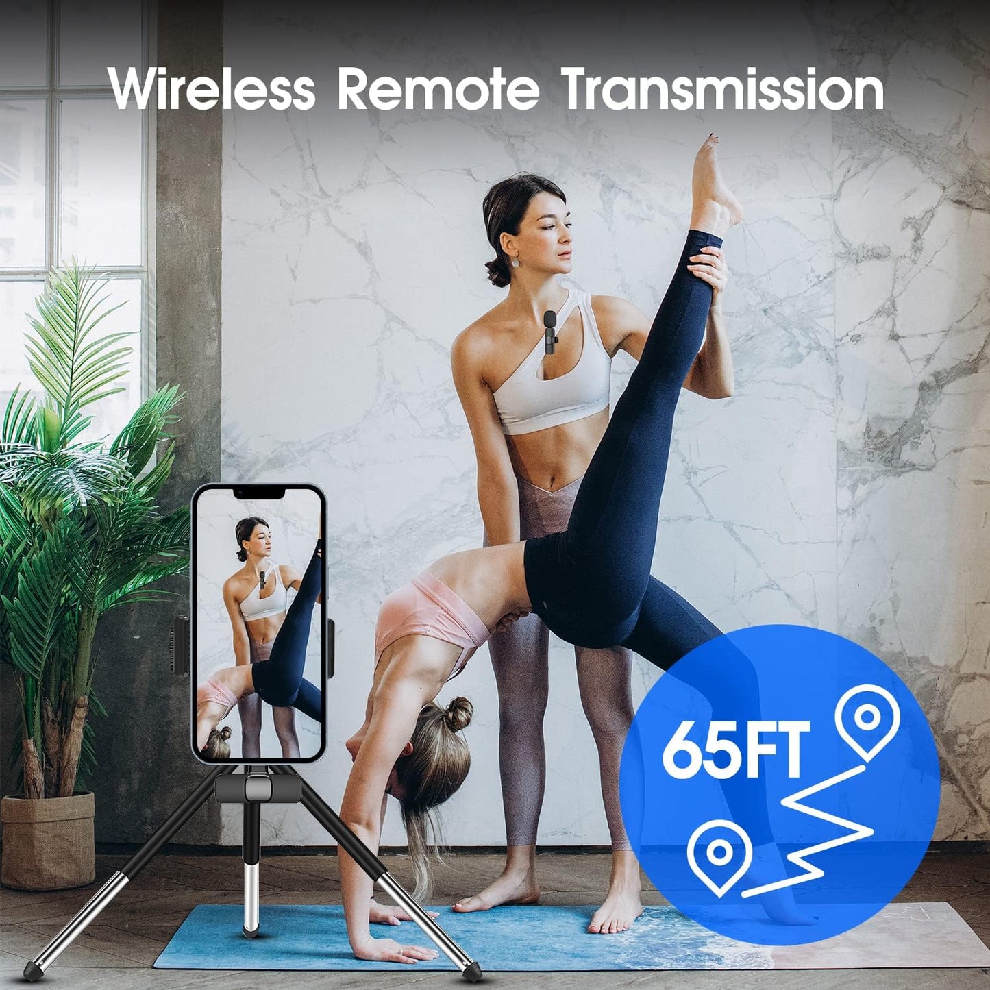 Skorter | 2-Pack wireless microphone for iPhone iPad