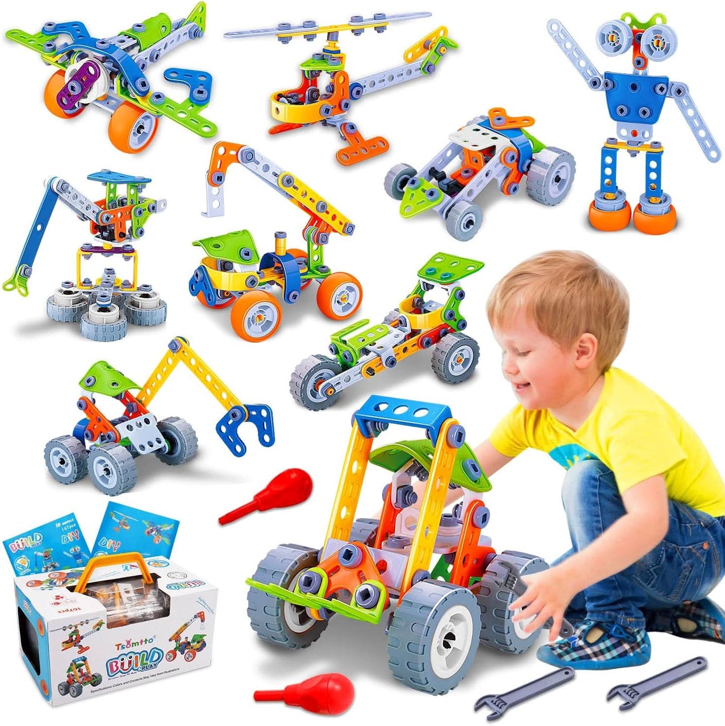 Skorter | CREATIVE CONSTRUCTION SET – Construction toy for imagination, motor skills & logical thinking
