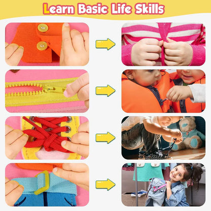 Skorter | Discover Felt Montessori Press Board – Educational Activity Book for Toddlers (2–4 years)