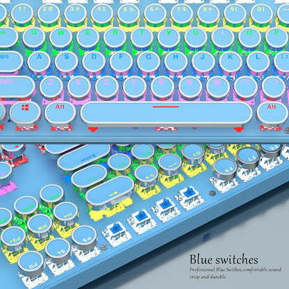 Skorter | 87-Key Mechanical Gaming Keyboard RGB Backlit Blue Switch