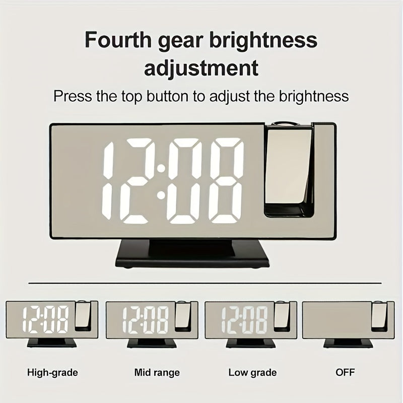 Skorter | ProjectTime - Large LED Mirror Clock with Projection