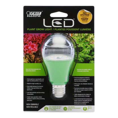 Skorter | Fat Electric Full Spectrum Led Grow Light Bulb, 60W Equivalent, Non-Dimmable, Green