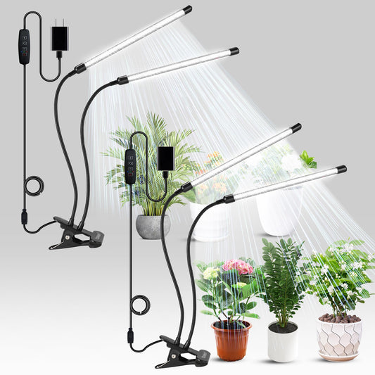 Skorter | Plant growth light for indoor plants, LED grow light (2 heads 2 packs)