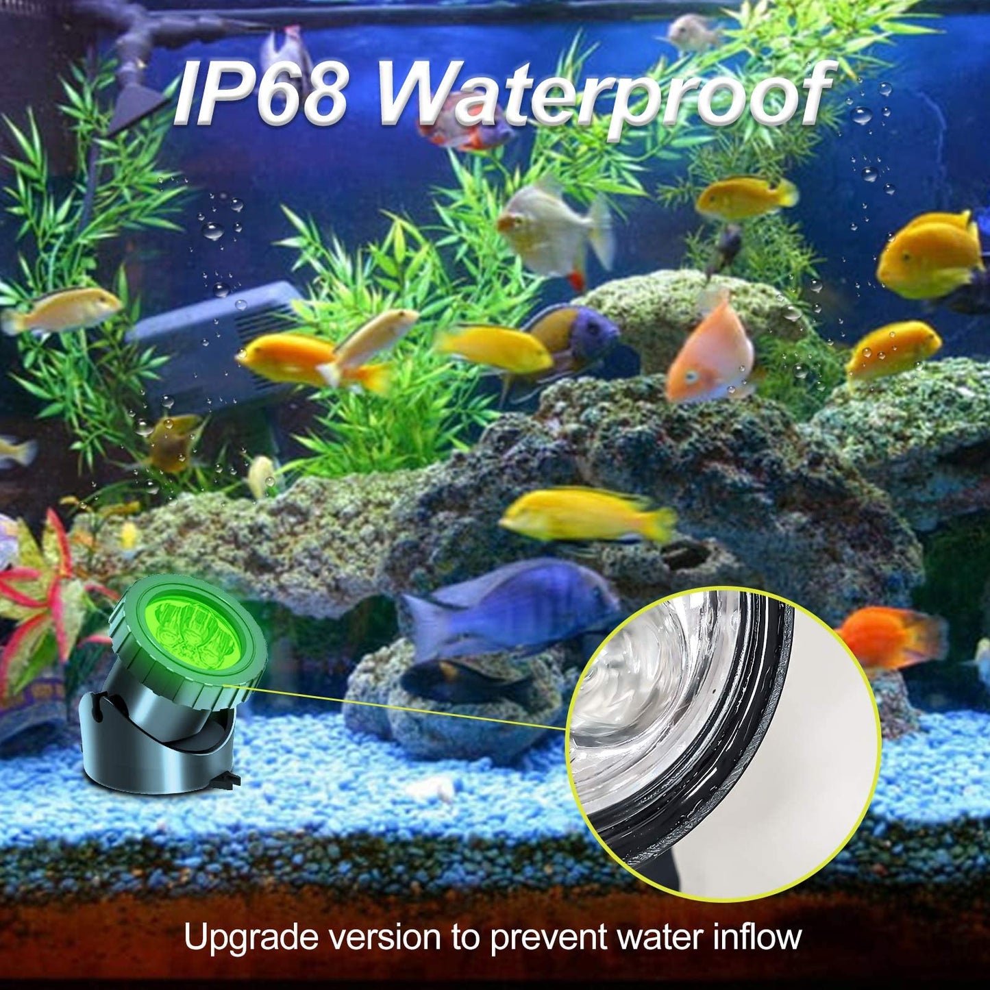 Skorter | T-Sun 3 In 1 Rgb Color Changing Solar Pond Lighting - Waterproof Led Spotlights For Garden & Pool