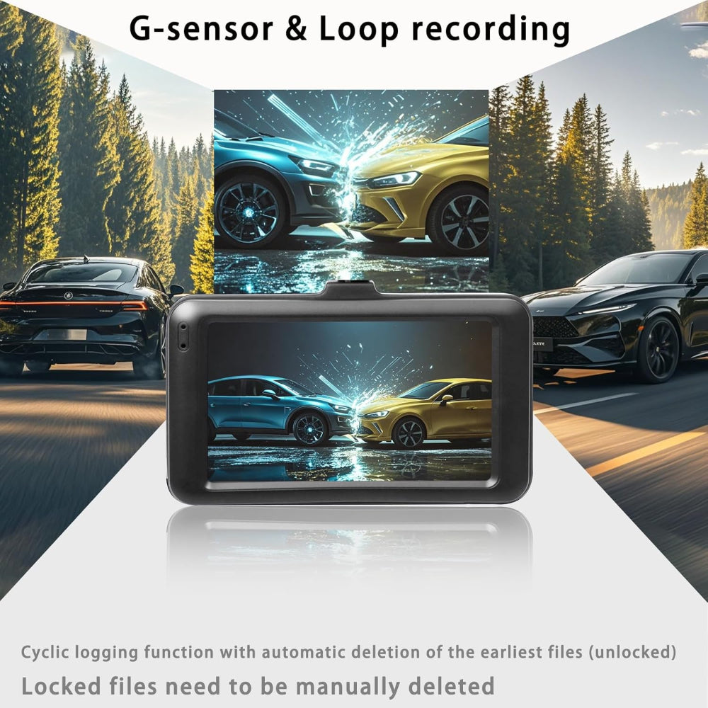 Skorter | Dash Cam Car Dash Camera, 1080P Ultra Wide Angle HD Lens, HD Night Vision Car Surveillance