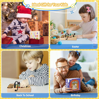 Skorter | Montessori-Inspired Toddler Pegboard with 27 LED Lights – Educational Toy for Ages 1-6