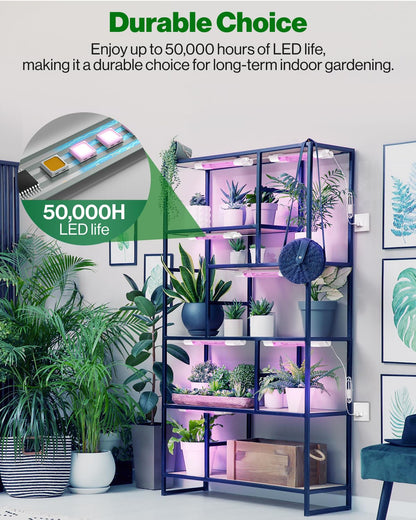 Skorter | Sunco 1Ft Full Spectrum Grow Light Led, 10W For Seed Starting & Indoor Plants, 2 Pack