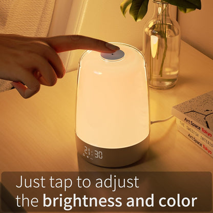 Skorter | Aurora Wake-Up Light with Natural Sounds – Gentle Sunrise Alarm Clock for a Refreshing Start