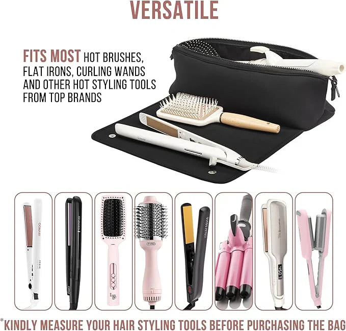 Skorter | 2-in-1 hair tool travel bag & heat-resistant mat