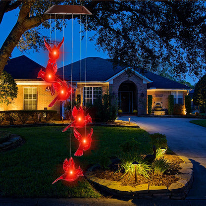 Skorter | Solar Cardinal Wind Chime Light