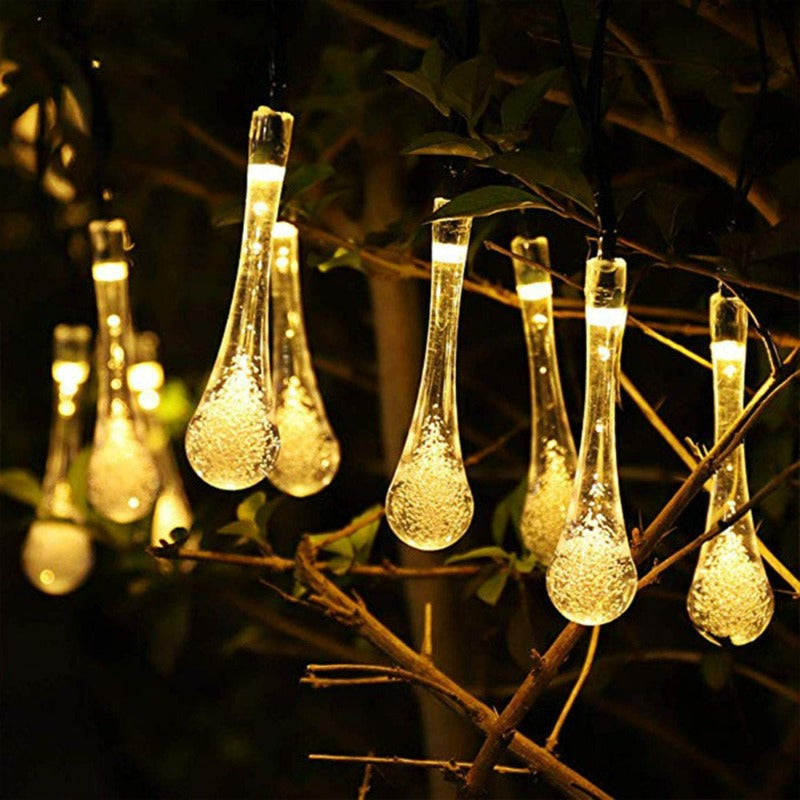Skørter | 30 LED 21Ft Crystal Solar Lights Outdoor, Waterproof, 2 Modes, Solar Powered for Garden