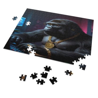 Skorter | Cool Blinged-Out Gorilla Puzzle (30, 110, 252, 500 Pieces)