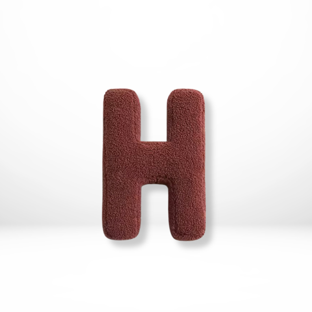 Skorter | Alphabet Cushion Velura – Soft Velvet Decorative Cushion in Every Letter of the Alphabet