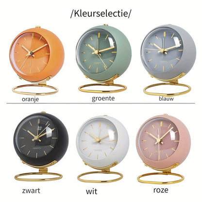 Skorter | EleganceTime - Stylish Quartz Alarm with Metal Frame