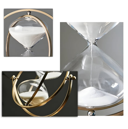 Skorter | GracefulTime Clock – Luxury Hourglass with Elegant Gold Frame & Timeless Design
