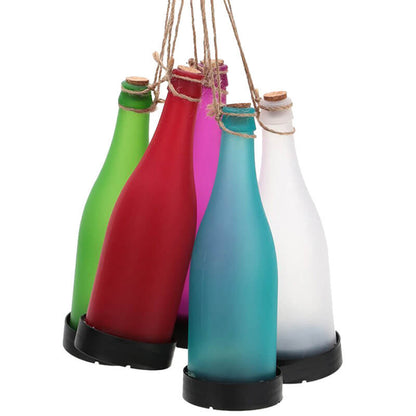 Skorter | 5 Piece Solar Wine Bottle Light Outdoor Decoration Plastic LED Hanging Light