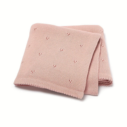 Skorter | Baby Knitted Solid Color Blanket, Stroller Cover Air-Cooled Blanket Easter Gift, Halloween, Christmas Gift