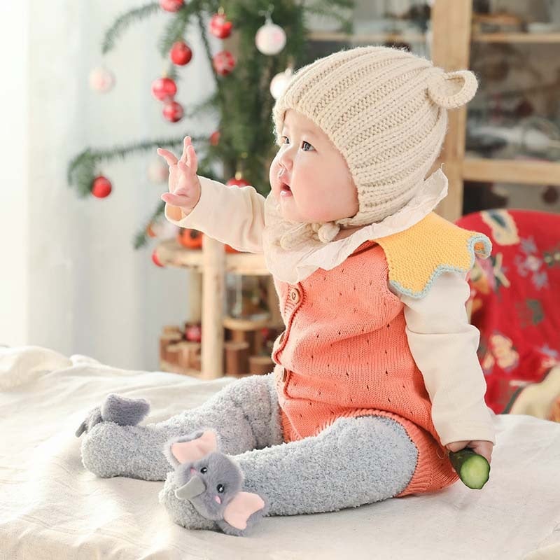 Skorter | A Pair of Baby Cute Coral Fleece Socks