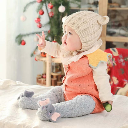 Skorter | A Pair of Baby Cute Coral Fleece Socks
