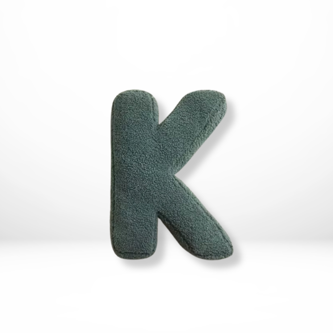 Skorter | Alphabet Cushion Velura – Soft Velvet Decorative Cushion in Every Letter of the Alphabet
