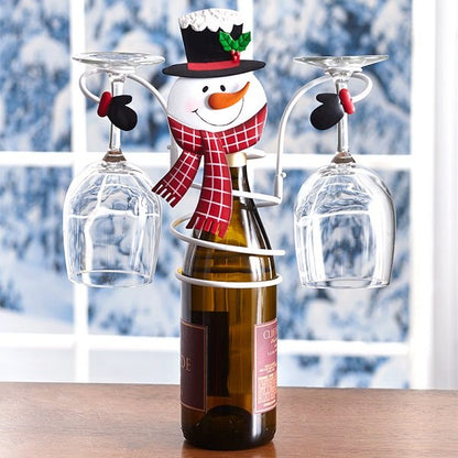 Skorter | Holiday Wine Bottle & Glass Holders - Christmas decoration
