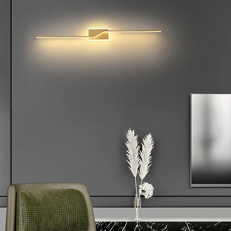 Skorter | Modern Minimalist LED Wall Lamp Black/Gold