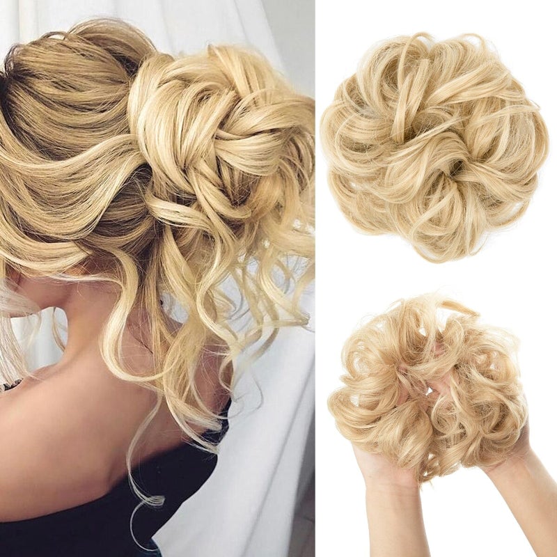 Skorter | Stylemaker Messy And Curly Elastic Hair Bun Scrunchy Hair Extensions (New)