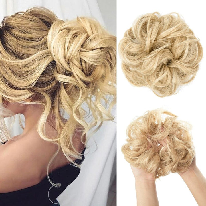 Skorter | Stylemaker Messy And Curly Elastic Hair Bun Scrunchy Hair Extensions (New)